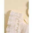 thumbnail image 5 of Bagilaanoe Newborn Baby Girl Summer Rompers Dress Flower Embroidery Fly Sleeve Bodysuits + Headband 6M 12M 18M 24M Infant Lace Patchwork A-line Dresses, 5 of 9