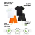 thumbnail image 6 of RBX Active Boys Short Sets Dryfit Short Sleeve Athletic Shirt and Gym Shorts 4 Piece Sets, 6 of 7