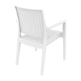 thumbnail image 4 of Compamia Ibiza Resin Wickerlook Patio Dining Arm Chair in White, 4 of 12