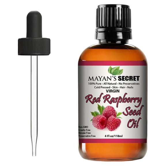 Red Raspberry Seed Oil Cold Pressed Unrefined (Virgin) Undiluted 100% Natural for face, hands,scars and breakouts 4 oz