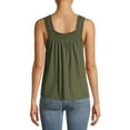 thumbnail image 4 of Time and Tru Women's Smocked Strap Tank Top, 4 of 6