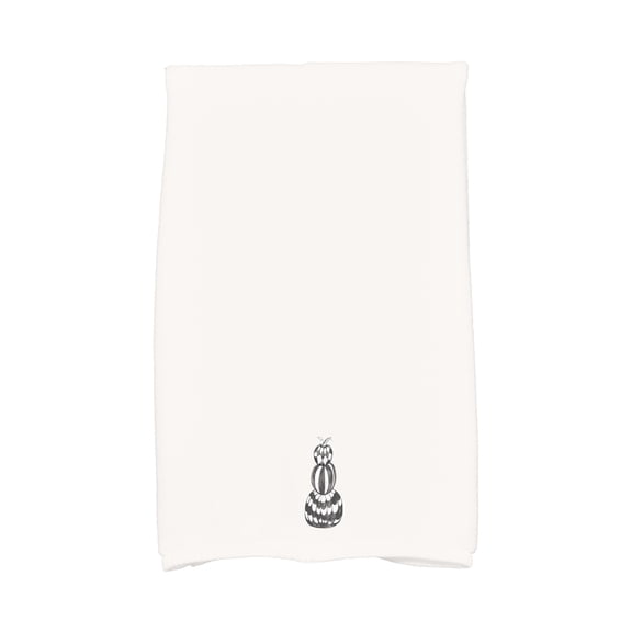 Simply Daisy Pumpkin Stack 16x25 Inch Cream Halloween Print Kitchen Towel