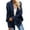 Navy Blue, variant on Women Cardigan Coat Collarless Batwing Long Sleeve Open Front Knitting Coat Elastic Cuffs Solid Color Loose Fit Knitted Cardigan