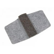 Lorell, LLR49329, Wraparound Floor Savers, 16 / Bag, Gray