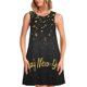thumbnail image 1 of Balery Happy New Year Vestidos de verano para mujer con estampado: vestido holgado sin mangas, vestido playero informal y cómodo para días calurosos., 1 of 7