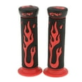 thumbnail image 3 of 8\\\'\\\' Puños de goma para manillar de motocicleta y scooter Rojo, 3 of 9