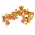 thumbnail image 4 of Fake Leaf Plants Vine Outdoor Fall Maple Leaf Garland Waterproof Realistic Reuseable with Two Hooks for Home Decoration for DIY Halloween Garlands ANGGREK Otros, 4 of 8