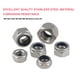 thumbnail image 2 of Cseao 210 Piezas Kit Surtido De Tuercas Autoblocantes Hexagonales Nylock Tuercas Insertadas De Nylon Tuercas Auto Remachables De Acero Inoxidable 304, 2 of 5