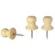 thumbnail image 4 of Set of 50 Wooden Hat Shaped Cork Thumbtacks with Steel Tip, 4 of 5