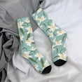 thumbnail image 5 of Pofeuu Lilies Flowers Print Crew Socks, Adult Running Hiking Socks for Youth and Adult, 5 of 6