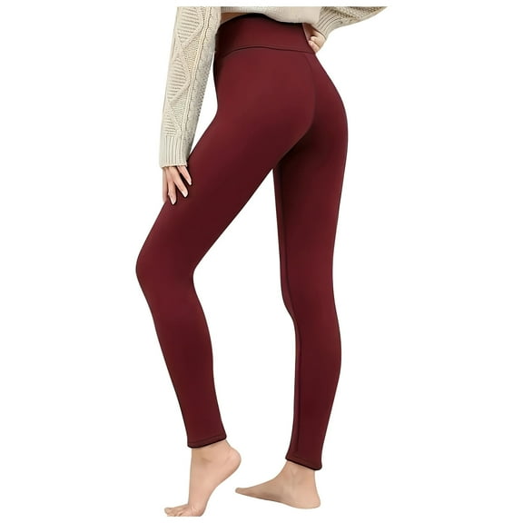 Women's Winter Wool Leggings Stretchy Lined Tights For Warmth And Comfort