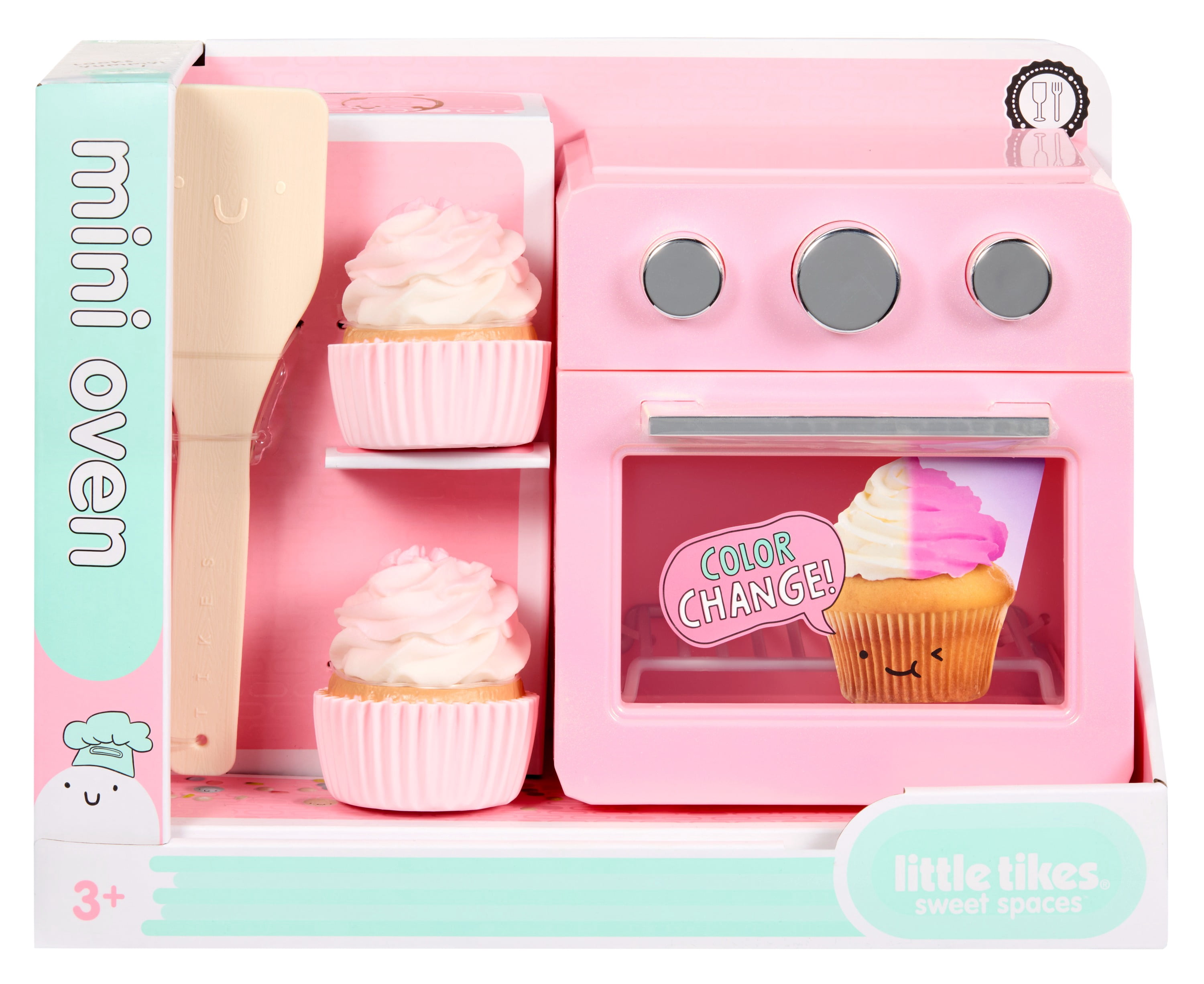 Little Tikes Sweet Spaces Mini Oven, Imaginative Pretend Play Kitchen, Pink, Ages 3+