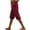 Wine#pull on bermuda shorts for women knee length, variant on Brnmxoke Womens Cotton Linen Shorts 2025 Summer Loose Comfy Bermuda Shorts Knee Length Elastic Waist Beach Pants with Pockets Coffee,S
