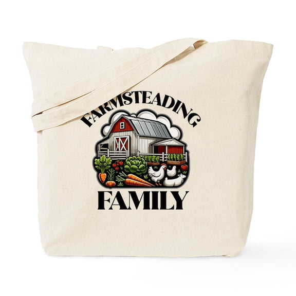 CafePress - Farmsteading Family - Unisex Canvas Tote Bag, Beige, 1-Piece
