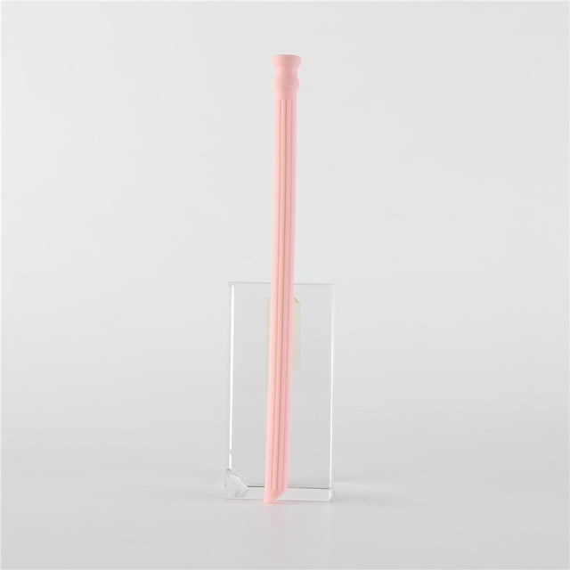 Oleegame 2PC Straw Accessories Silicone Straws Drinking Reusable Portable Collapsible Straws Compatible Pink