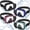 Black, Rose Pink, Dark Black Blue, Green, variant on 4 Pack Adult Swim Goggles With Nose Cover Snorkel Diving Mask Elastic Strap Scuba Underwater Swimming Goggle