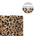 thumbnail image 5 of Yayeee Shower Curtain with Hooks 72"x72" Waterproof Fabric Bathroom Hanging Decor, Brown Floral Leopard Pattern, 5 of 5
