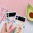 thumbnail image 2 of For Samsung Galaxy Z Flip4/Flip3 5G Phone Case，Shockproof Luxury Blu-ray Cute Cartoon Fruit Girl ,Silm PC Flip Case Cover, 2 of 5
