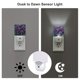 thumbnail image 3 of Balery Starry Night Iris Field Luz Nocturna LED con Sensor Automático, Enchufe con Sensor Crepuscular, Luz Suave de 0.5W para Dormitorio, Pasillo, Baño-UK, 3 of 7