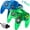 Clear Blue+Clear Green, variant on Miadore 2Pack Classic N64 Controller, Wired N64 Gamepad with Upgraded Joystick Remote for N64 Video Games System(Clear Orange)