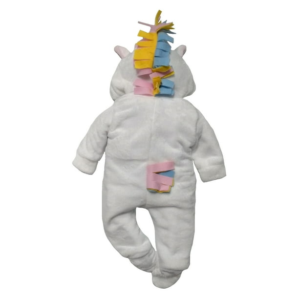 Mameluco con Gorro Bordado Kiss Unicornio Tiras Colores Baby