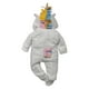thumbnail image 3 of Mameluco con Gorro Bordado Kiss Unicornio Tiras Colores Baby Kisses Mameluco2346, 3 of 4