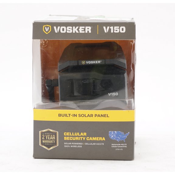 Pre-Owned VOSKER 1202 V150 Solar-Powered LTE Cellular Outdoor Security Camera (US Nation Wide Network)