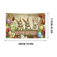 thumbnail image 4 of Cheapark Easter Photo Booth Backdrop Cloth with Egg and Bunny Designs Wrinkle-Resistant Portable Background for Indoor Outdoor Spring Party Decorations and Celebrations, 4 of 5