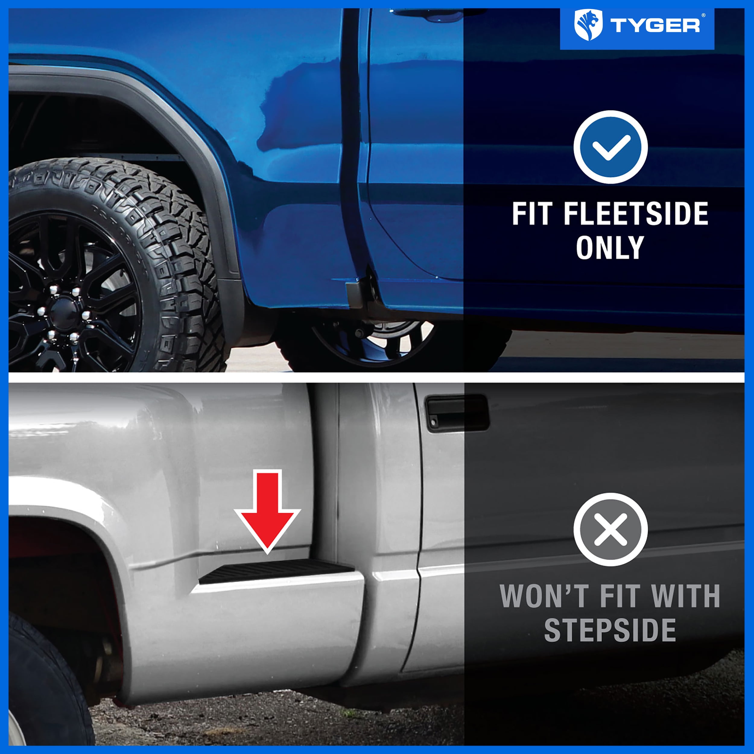Tyger Auto T1 Soft Roll-up Truck Bed Tonneau Cover Compatible with 1982-2013 Ford Ranger; 1994-2010 Mazda B-Series | Fleetside 6' (73") Bed | TG-BC1F9025
