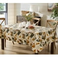 thumbnail image 6 of Newbridge Farm Fresh Rooster and Hens Rectangle Vinyl Flannel Backed Tablecloth, 60 x 84 inch, 6 of 7
