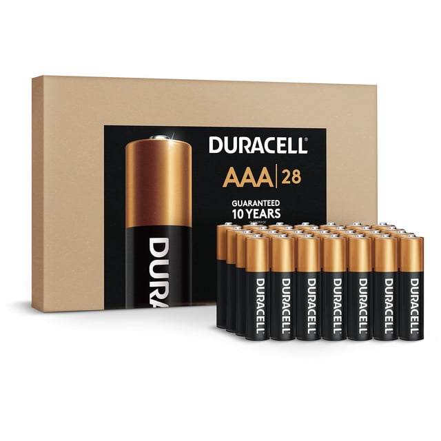Batería Duracell Coppertop AAA, paquete de 28 unidades para comercio electrónico