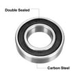 thumbnail image 2 of Unique Bargains Deep Groove Ball Bearing 6901RS Double Sealed, 12mmx24mmx6mm Carbon Steel 10Pcs, 2 of 6
