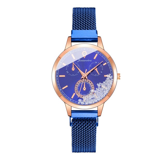 Reloj de moda para mujer, reloj de acero inoxidable, vestido informal, joyería de cristal para muñeca Wmkox8yii gfajkfgbkjabf429