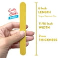 thumbnail image 2 of CraftySticks- 100 Pack, 6 Inch Yellow Color, Jumbo Wood Popsicle Sticks for Crafts, Home, School Art, Building, Learning, Wood Tongue Depressor Size, 2 of 5