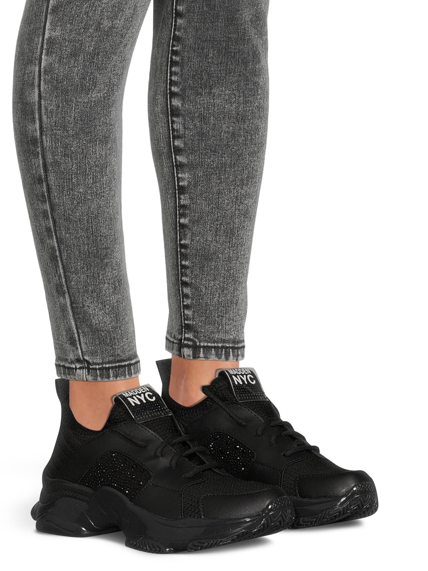 Madden NYC Women's Rhinestone Athletic Sneakers