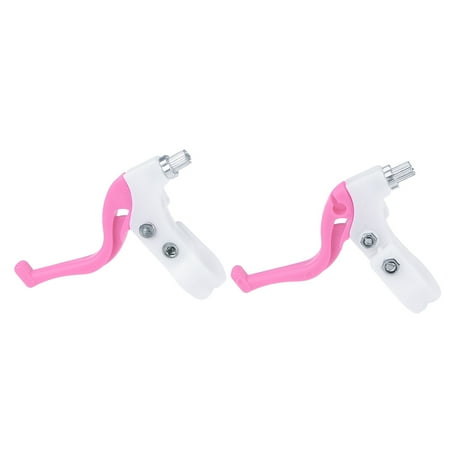 

Pair of Children Brake Lever Brake Handle Kids Bike Cycling Brake Levers Bike Spare Parts Accessories (Pink)