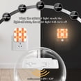 thumbnail image 4 of Yayeee 2-Pack Plug in LED Night Lights with Light Sensors Motion Detectors, Beige Geometric Circles, 4 of 7