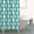 thumbnail image 4 of Turquoise Daisy Flower Floral Pattern Shower Curtain 36"x72" ,Bathroom Decorative Shower Curtains Set with 12 Hooks,Modern Waterproof Washable Shower Curtain, 4 of 6