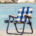 thumbnail image 7 of GoSports Outdoors WOVN Beach Backpack Chair - Premium Folding Camping Chair - 9 Styles Available - LIDO, 7 of 7