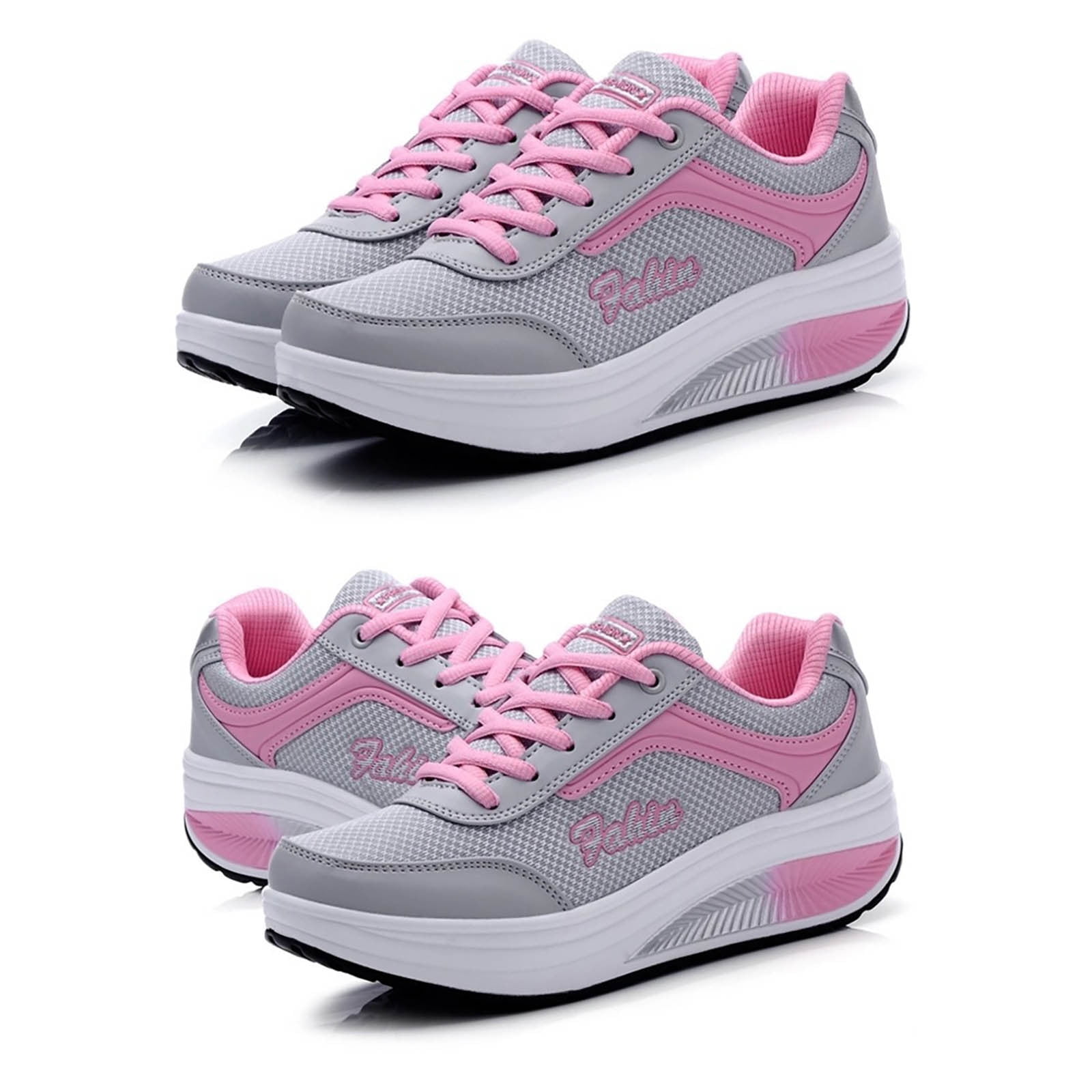 Sneakers for Women Loose Fashion Tennis Shoes Casual Mesh Breathable Sneaker Teen Girls Sports Shoes US:7(39)
