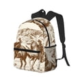 thumbnail image 2 of Picia Western Desert Cowboys1 Large Capacity Backpack Classic Style Backpack Casual Backpack Water-Resistant School Work Travel Outdoor Backpack, 2 of 8