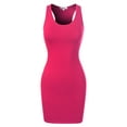 thumbnail image 6 of MixMatchy Women's Fitted Sleeveless Sexy Bodycon Round Neck Mini Dress, 6 of 7