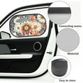 thumbnail image 6 of Yuyamidu Dahlia Car Window Shades 2 Pack Floral Car Sun Shades Fashion Side Window Automotive Sunshades Car Accessories for Auto SUV Van Sun UV Protection, 6 of 7