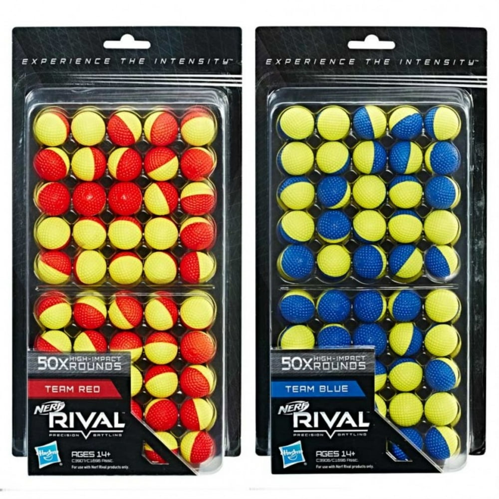 Nerf: Rival Dual Colored Ammo 50 Pack(6) - Walmart.com - Walmart.com