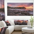thumbnail image 1 of Gloomy Bord de Mer avec Grands Rochers - Impression sur Toile, 1 of 3