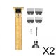 thumbnail image 1 of a De Pelo 2x, Afeitadora Eléctrica, Uso En Salón De Barbería, De Pelo Inalámbrico De Poco Ruido, Dorado, 1 of 10