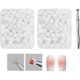 thumbnail image 1 of 200 pcs Nail Sponge, with Metal Clip, Used to Create a Variety of Gradient Nail Art Patterns (White), 1 of 5