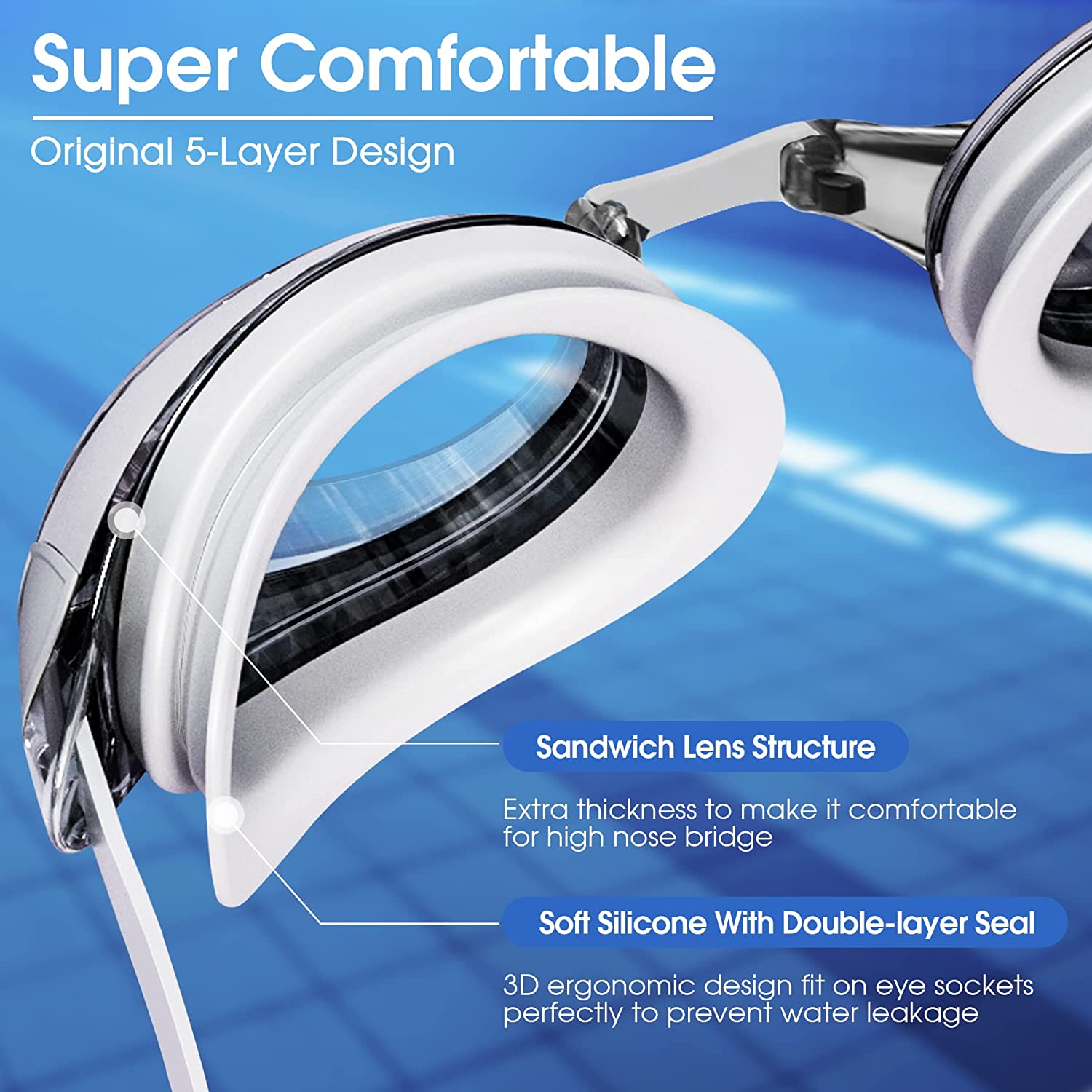 GPED Swim Goggles Pack of 2 photo 8