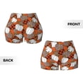 thumbnail image 5 of Vsdgher Various Pumpkins print Workout Shorts for Women Seamless Soft Smooth Gym Yoga Scrunch Active Exercise Fitness Shorts, 5 of 8