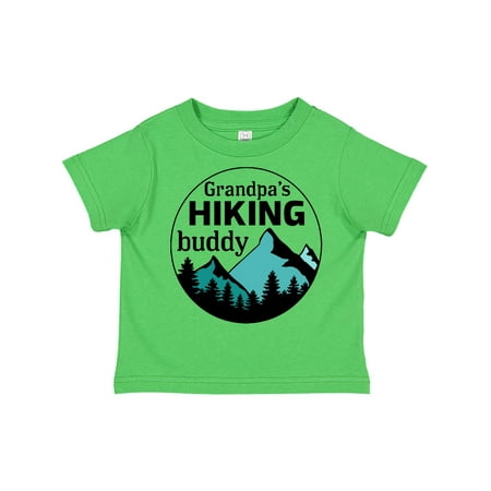 

Inktastic Grandpa s Hiking Buddy with Mountains and Trees Gift Toddler Boy or Toddler Girl T-Shirt